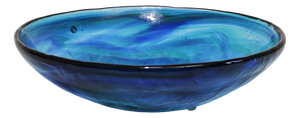 Italian Cobalt Blue Glass Centerpiece from La Murrina, 1980s