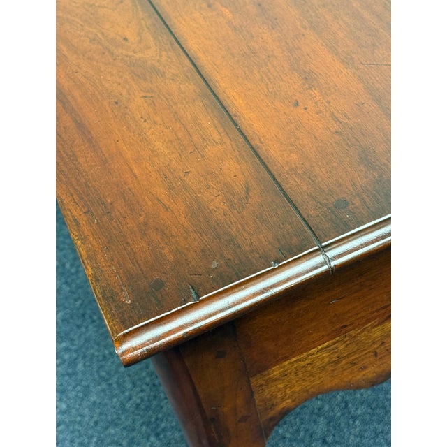 Wood Late 20th Century Rustic Mahogany Tall End Table For Sale - Image 7 of 11