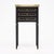 French Pair of French Louis XVI Style Ebonized, Brass and Marble Side Tables For Sale - Image 3 of 9