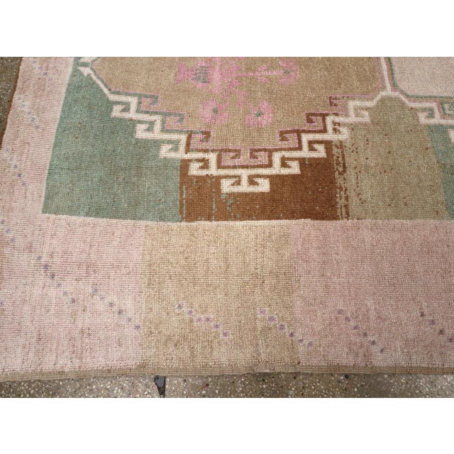 Textile Galerie Shabab Collection Mid-20th Century Turkish Anatolian Wide Gallery Runner For Sale - Image 7 of 10
