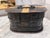 Antique Metal Box With Brass Accents For Sale - Image 4 of 14