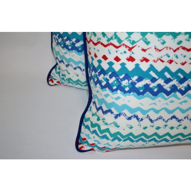 2020s Contemporary Multi-Colored Pillows- a Pair For Sale - Image 5 of 6