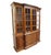 Traditional High End Vintage Solid Mahogany Traditional Style 67" Lighted Display Breakfront China Cabinet For Sale - Image 3 of 12