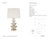 Suzanne Kasler by Visual Comfort Signature Aubert 28" Table Lamp in Alabaster and Hand-Rubbed Antique Brass with Linen...