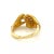 Carrera Y Carrera 18k Yellow Gold Emerald His & Her Hands Ring, Size 5.5 For Sale In Miami - Image 6 of 10