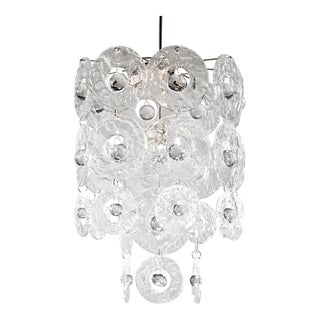 Contemporary Verbier Crystal Hand-Pressed Glass Chandelier by Vaughan For Sale