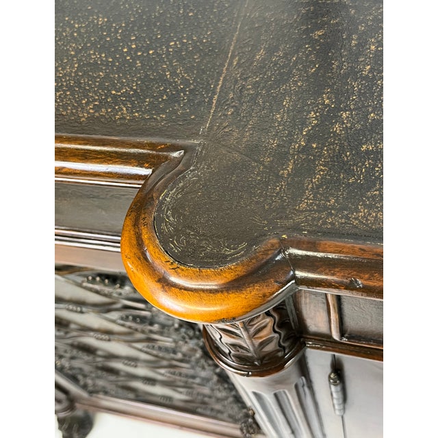 Theodore Alexander Attributed Regency Revival Leather-Top Sideboard With Gallery For Sale - Image 17 of 17