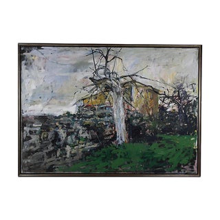 Eugeniusz Wisniewski, Landschaft, Oil on Canvas, 1990s For Sale