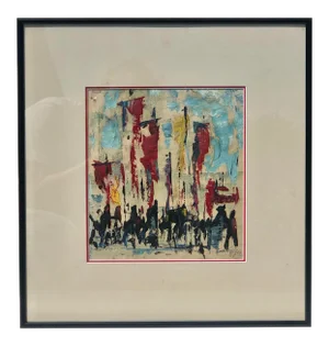 “The Parade” Acrylic Painting Signed