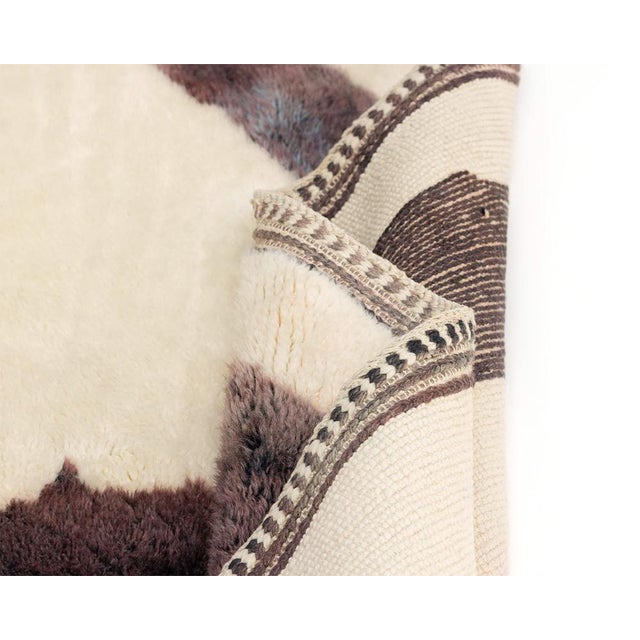 Hand-Knotted Wool Rug by Azele Studio For Sale - Image 11 of 12