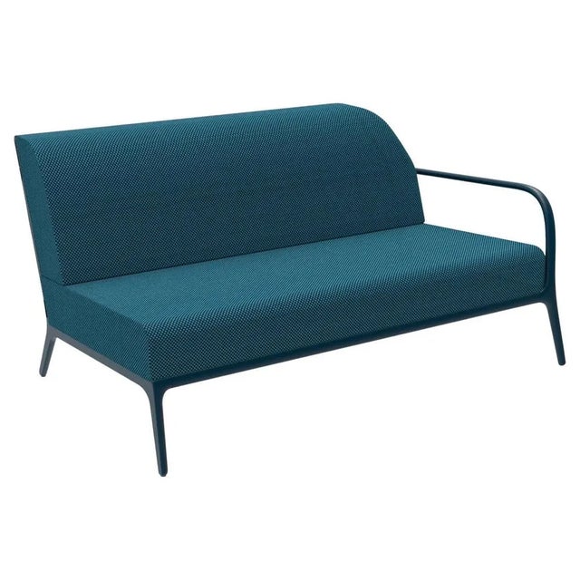 Metal Xaloc Left 160 Navy Modular Sofa by Mowee For Sale - Image 7 of 7