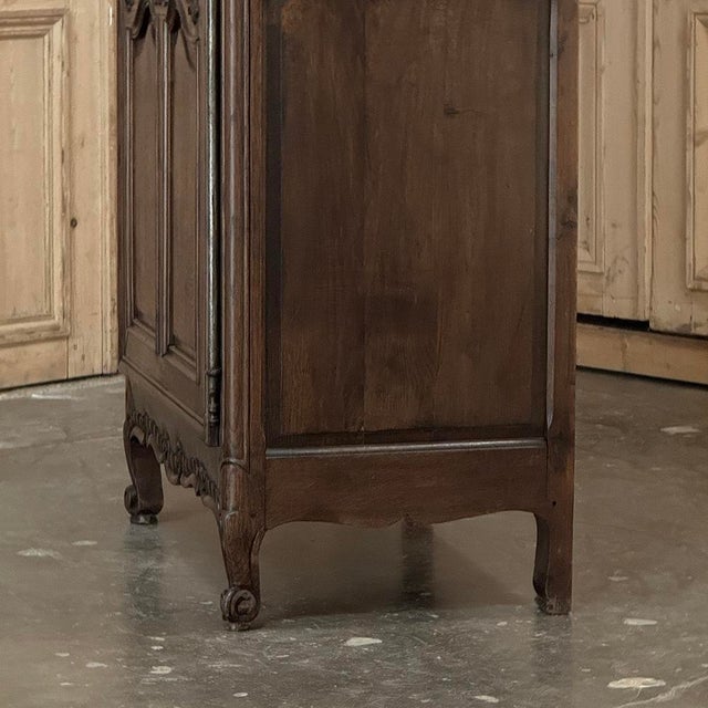 19th Century Country French Oak Bonnetière ~ Petite Armoire For Sale - Image 14 of 18