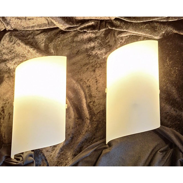 Silver Vintage Wall Lamps in Glass by Honsel, 2000s, Set of 2 For Sale - Image 8 of 8
