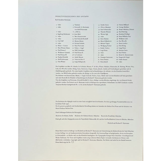 Georges Mathieu, Composition, 1966, Original Lithograph For Sale - Image 6 of 7