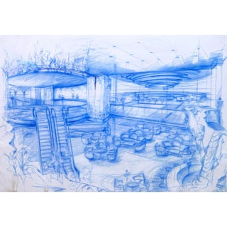 Modern Interior Architectural Print For Sale