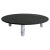 Black Large Round Sunday Coffee Table in White Marble by Jean-Baptiste Souletie For Sale - Image 8 of 8