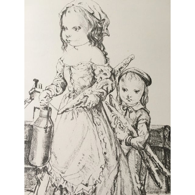 Tsuguharu Fougita Signed Lithograph For Sale - Image 4 of 6