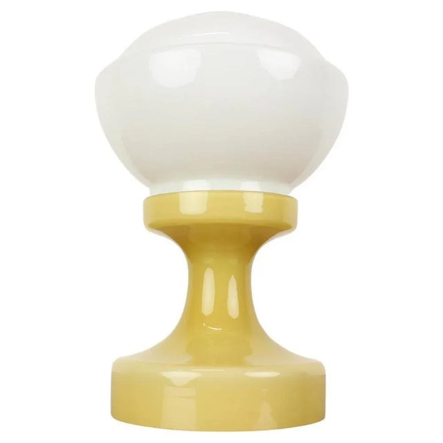 Glass Table Lamp by Valasske Mezirici, 1970s For Sale - Image 9 of 9
