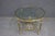 Neoclassical Italian Neoclassical Solid Brass Round Center Table With Glass Top For Sale - Image 3 of 10