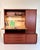German Teak Cabinet with Bookcase and Fold-Out Writing Tablet from Strobeck, 1972 For Sale - Image 4 of 18