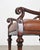 Pair of Louis XIII Baroque Style Mahogany Leather Armchairs For Sale - Image 12 of 18