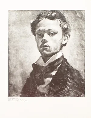 1970 After Raoul Dufy "Self-Portrait", Black and White Parisian Print