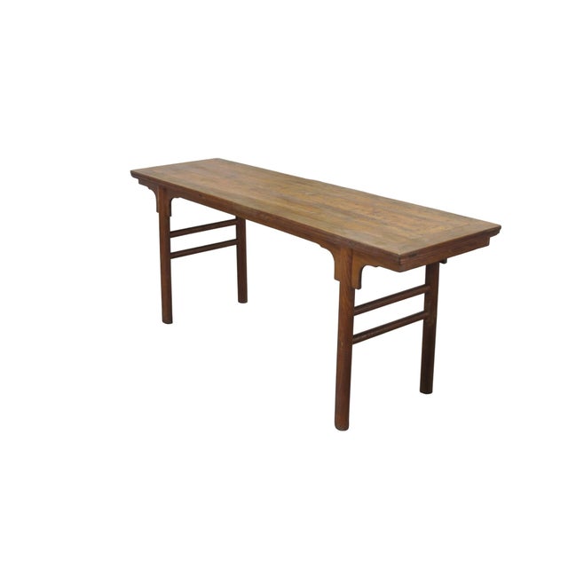 Chinese 84" Long Antique Painting Table For Sale - Image 3 of 12
