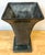 Metal Monumental French Moderne Verdigris Bronze Vase , Manner of Gilbert Poillerat For Sale - Image 7 of 18