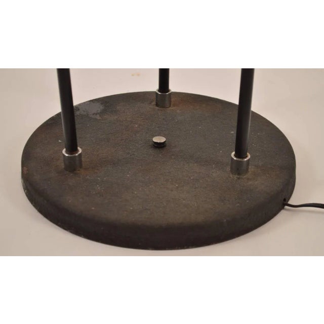 1970s Chrome Ball Adjustable Floor Lamp With Black Base and Stems For Sale - Image 5 of 8