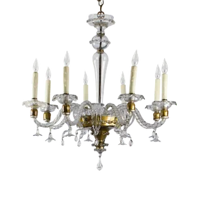 Circa 1950’s Italian Murano Chandelier