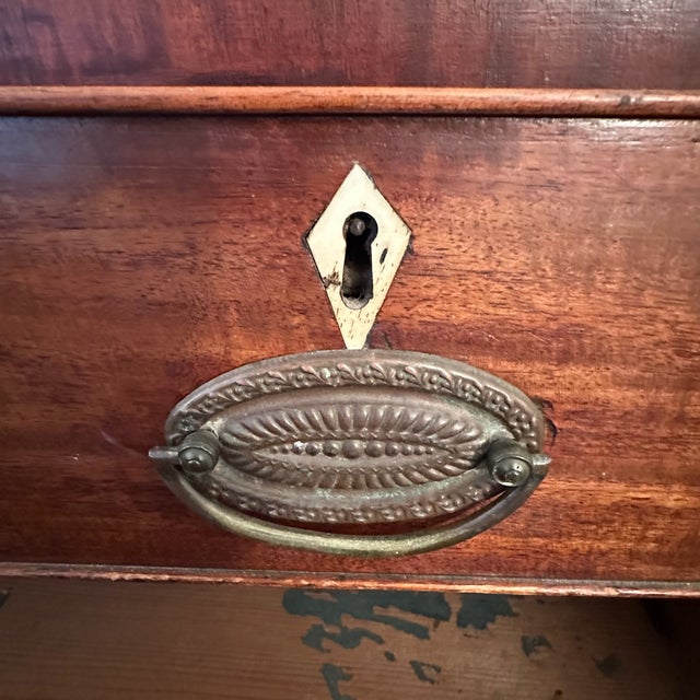 Wood Antique Hepplewhite Style Chest of Drawers For Sale - Image 7 of 9