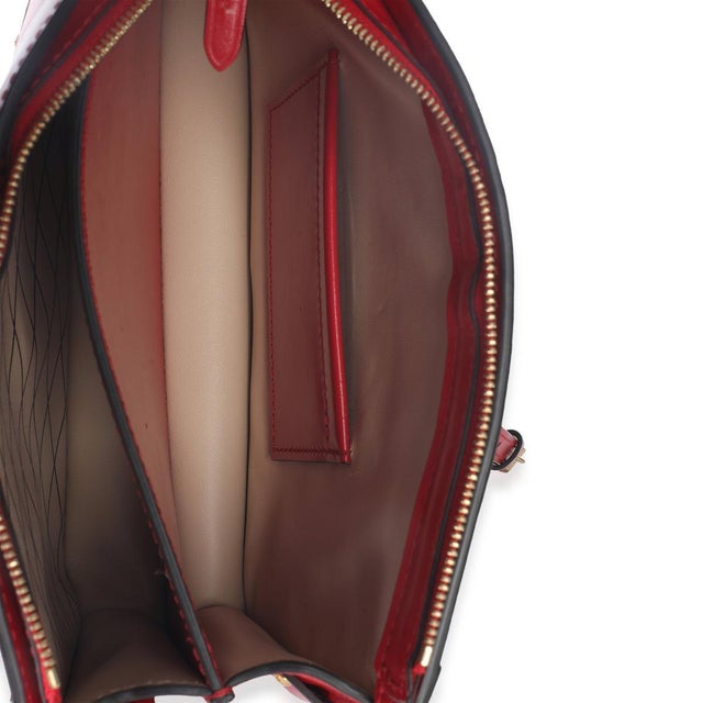 Cherry Monogram Vernis Trunk Clutch Bag For Sale - Image 9 of 9