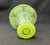 Higgins Art Glass, Kiwi Drop Out Vase Fused glass in shades of greens. Signed under rim, see photo