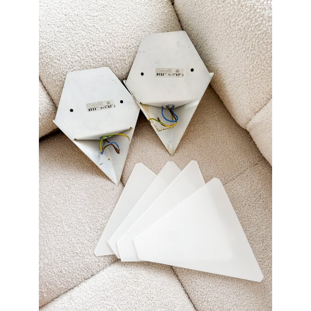 Geometric Model 8032 Wall Sconces by J. T. Kalmár, Austria, 1970s, Set of 2 For Sale - Image 13 of 18
