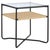 Early 21st Century Omaka 1 Shelf End Table in Natural / Black For Sale - Image 5 of 6