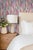 Not Yet Made - Made To Order Tassel Trellis Grasscloth Wallpaper by House Party | Patina Pink | 6 Yards For Sale - Image 5 of 9
