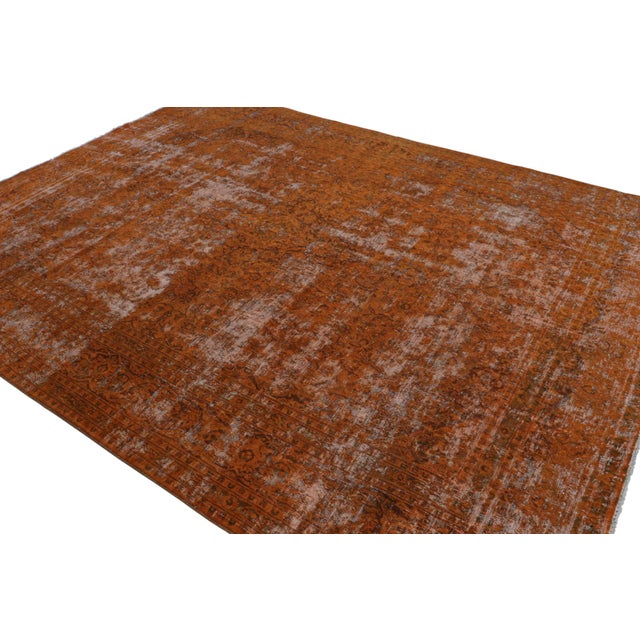 Rug & Kilim Vintage Persian Rug in Orange and Brown by Rug & Kilim For Sale - Image 4 of 7