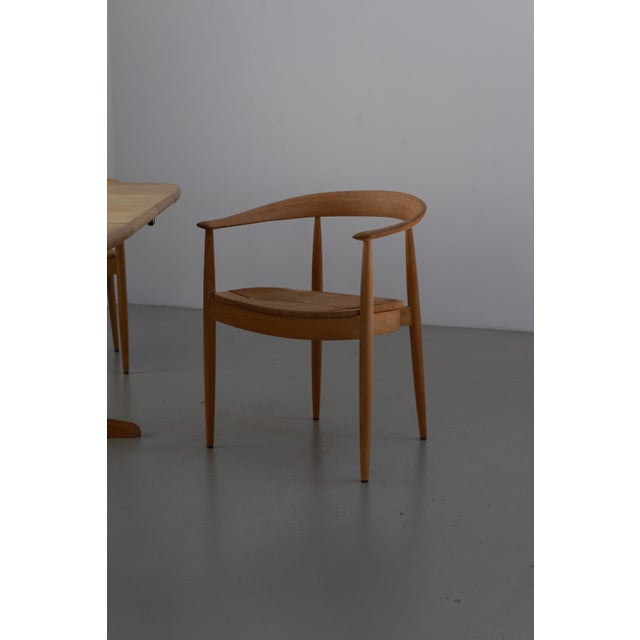 Danish Modern Oak and Papercord Chairs by Falsig, 1970s. Set of 6. Set of six rare and exquisite Scandinavian Mid-Century...