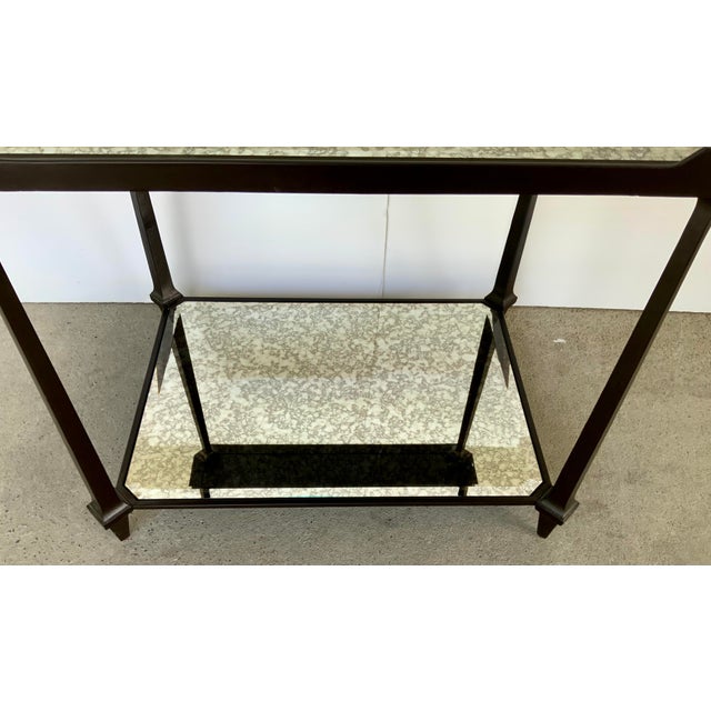 Caracole Modern Antiqued MIrror End Table Chairish