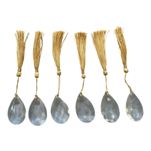 Antique Crystal Ornaments - Set of 6