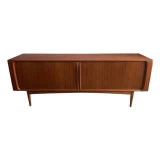 Danish Teak Tambour Door Sideboard from Bernhard Pedersen & Søn For Sale