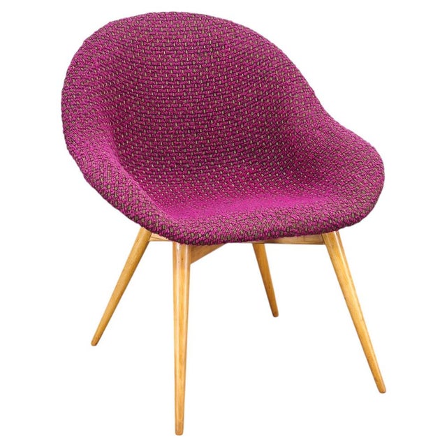 Shell Lounge Chair by Miroslav Navratil, Former Czechoslovakia, 1960s For Sale - Image 12 of 12