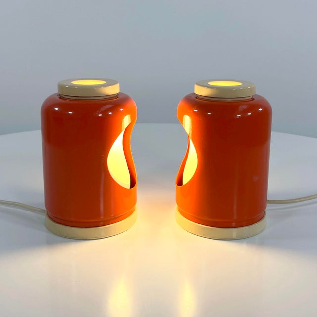 Orange Eclipse Table Lamp by Goffredo Reggiani for Reggiani, 1960s For Sale - Image 6 of 10
