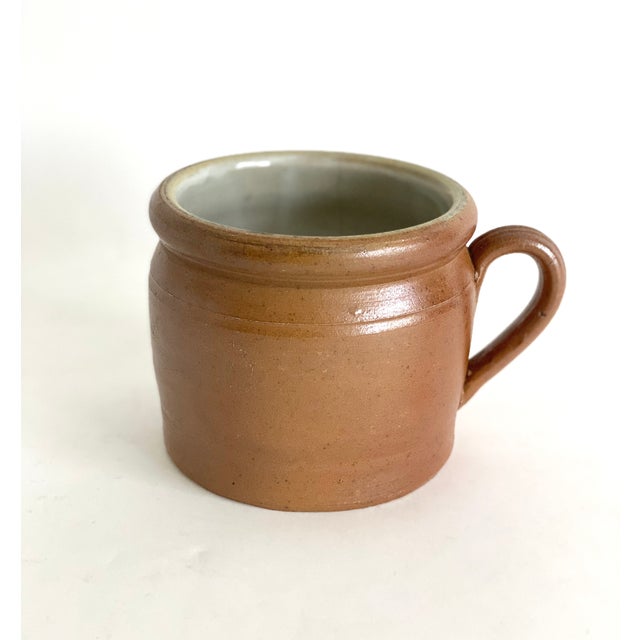 1950s French Burgundy Stoneware Pot For Sale - Image 4 of 9