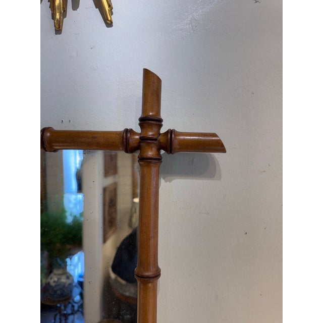 Chinoiserie 19th Century Bamboo Mirror For Sale - Image 3 of 6