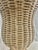 Late 20th Century Coastal Style Whitewashed Wicker Footed Urn For Sale In New Orleans - Image 6 of 7