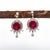 8mm, 5.6cts Madagascar Ruby & Natural Diamonds Dangle Earrings in Solid 14k Gold- 2 pieces For Sale - Image 4 of 5