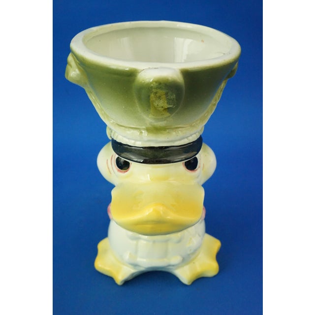 20th Century Deco Ceramic Sugar Bowl Vase Police Duck by Tarcisio Tosin for La Freccia, Italy., 1930s For Sale - Image 11 of 18