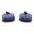 Circa 1810-1820 Pair of Staffordshire District Blue and White Sauciers and Undertrays For Sale