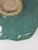 Ceramic 1990s Decorative Handmade Teal Floral and Geometric Pottery Plate/Bowl Signed For Sale - Image 7 of 10
